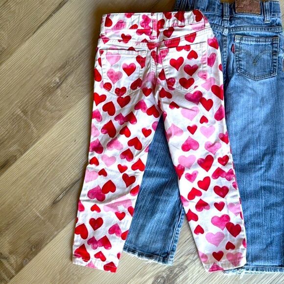 Levi’s 517 Stretch Flare, Heart Jeans Set Bundle Size 5 - Picture 5 of 8